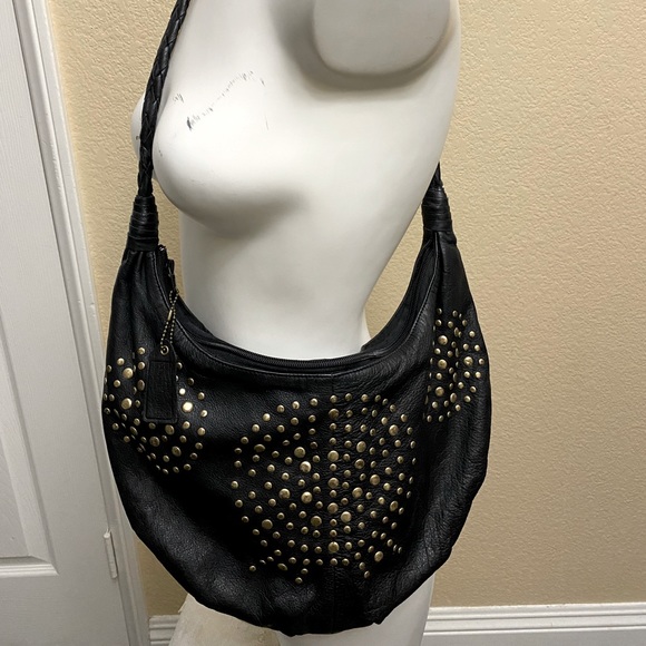 SOLD!!! Gorgeous black leather purse - Picture 1 of 5